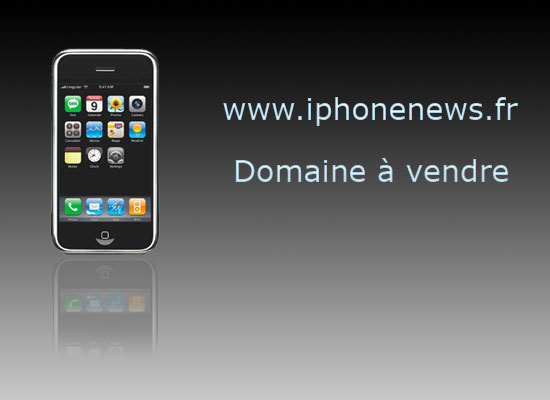 Le domaine www.iphonenews.fr est  vendre